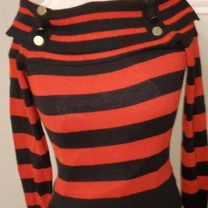 NEW VENUS WOMEN'S COWL=NECK OFF THE SHOULDER SWEATER IN  BAG IT WAS SHIPPED  IN
